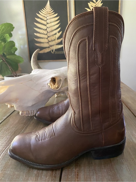 Tecovas Other - Tecovas Mens Calf Leather Square Toe Western Cowboy Boots 13EE Chestnut Brown